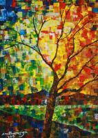 Artist Collection - The Lonely Tree - Acrylic On Canvas